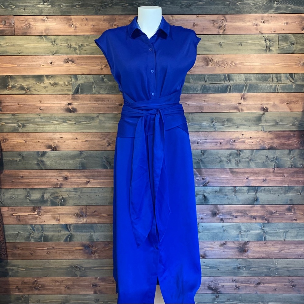 Target Colab Cushnie tie front shirt dress